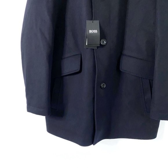 Hugo Boss Coxtan Bib-Front Wool Cashmere Coat - Picture 5 of 11